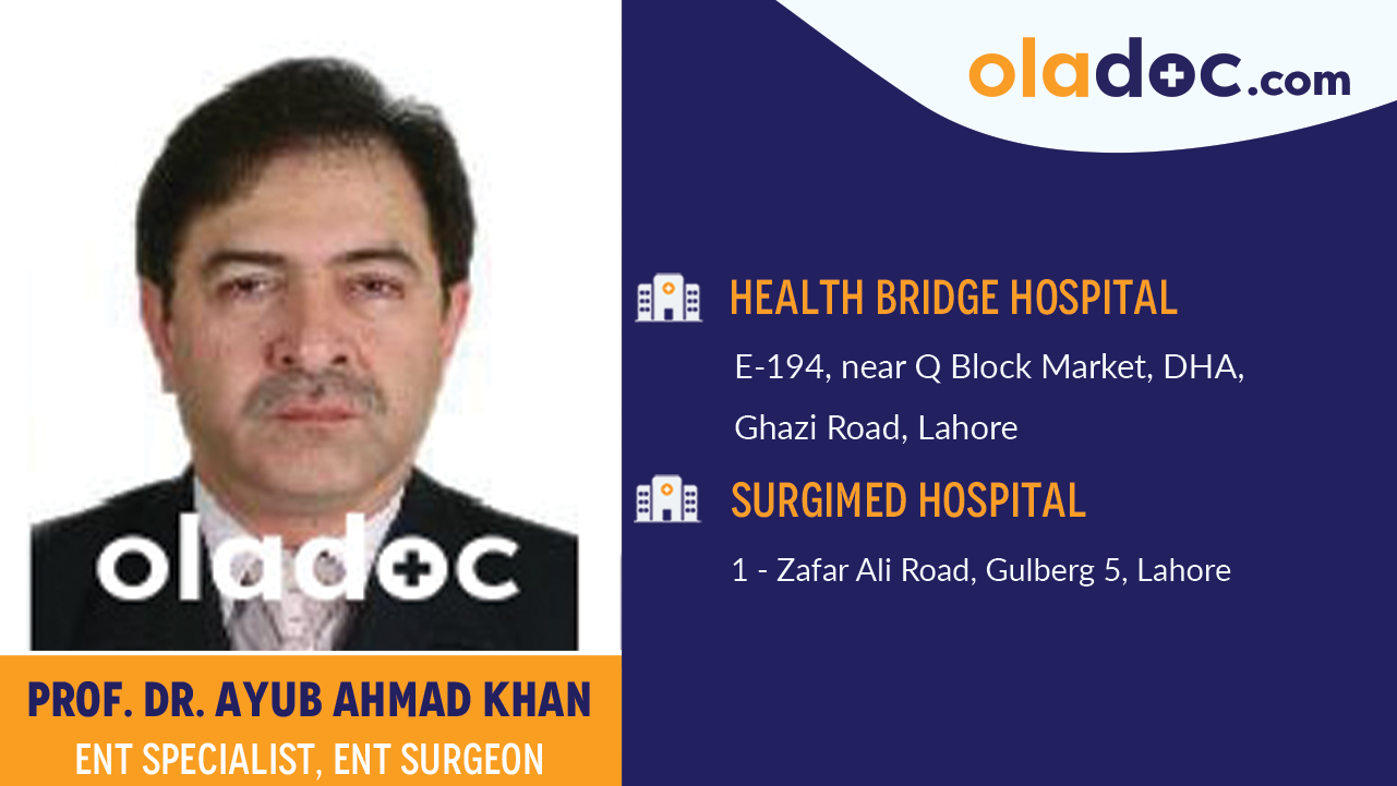 Practice location of Dr. Ayub Ahmad Khan